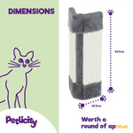 Corner Cat Scratch Post - Grey