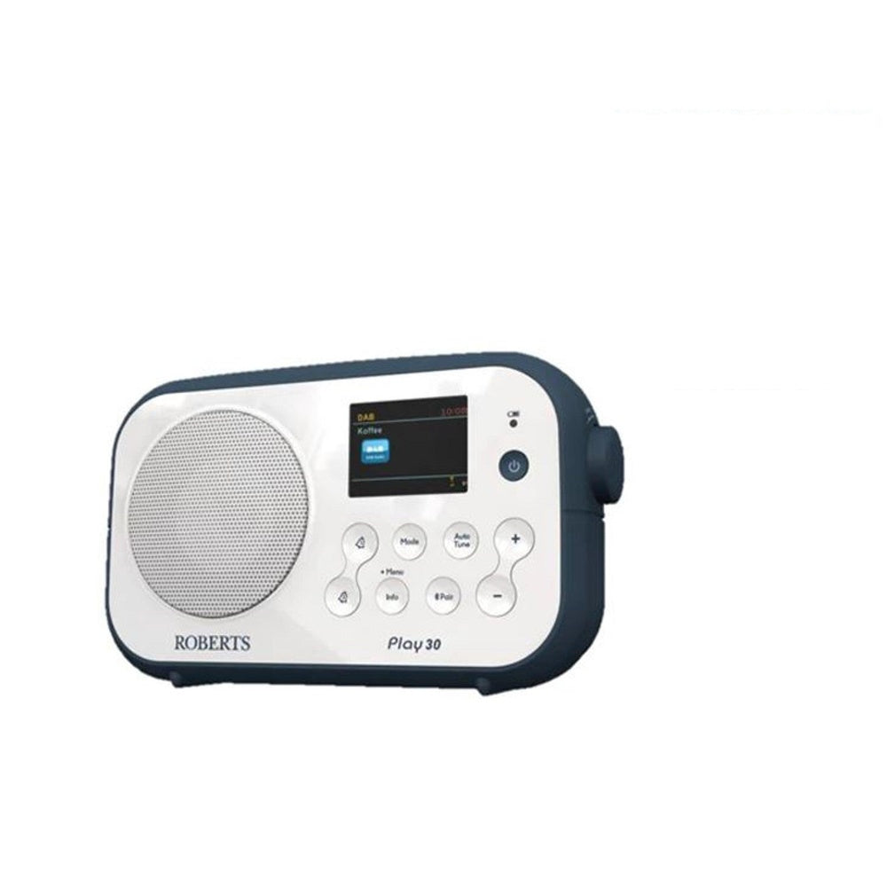 Play 30 Dab Dab+ Fm Rds Digital Bluetooth Radio | White