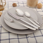 Cutlery Sets Stainless Steel 18/8 Catering Simplicity | 24Piece | Silver