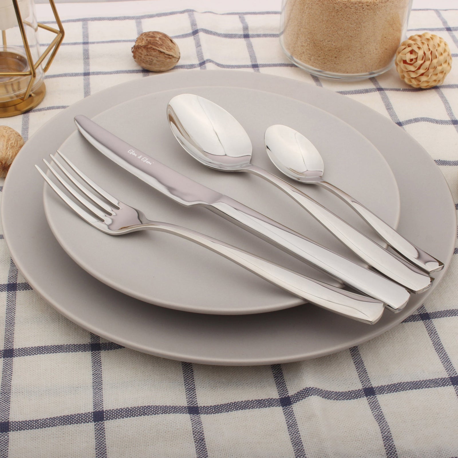 Cutlery Sets Stainless Steel 18/8 Catering Simplicity | 16piece | Silver