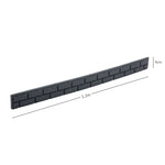 Recycled Rubber Brick Effect Garden Edging Border 1.2m | Set of 4 | Gray