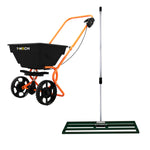 Rotary Spreader & 100cm Lawn Leveller | Green
