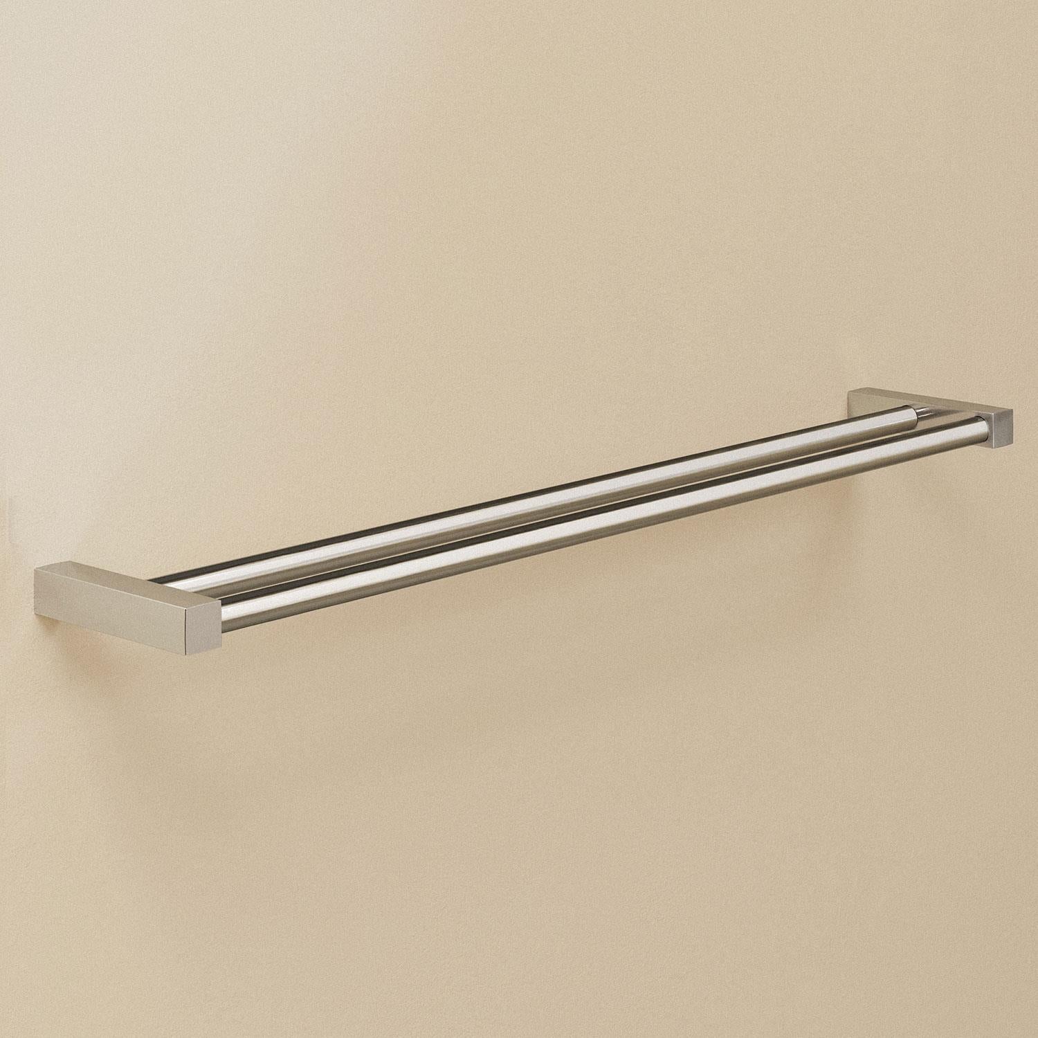 Towel Rail, Silver Gloss, Wall-mounted, 60 Cm. Collection Metric