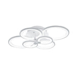 Modern Circular Led Semi Flush Ceiling Light-75cm W