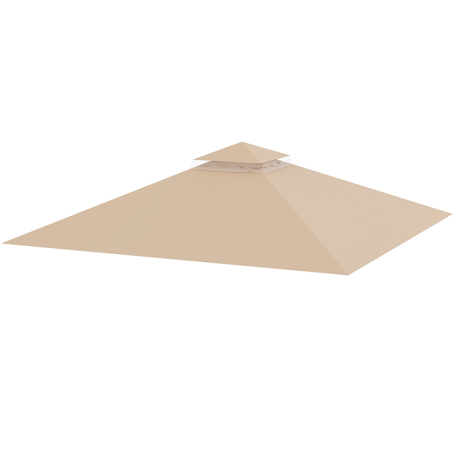 Gazebo Canopy Replacement Cover 3 X 3(m) 2-tier Roof Top | Khaki
