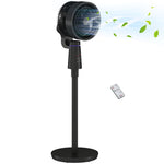 Pedestal Fan, Air Circulation Fan With Oscillating, Tilt | One Size | Black