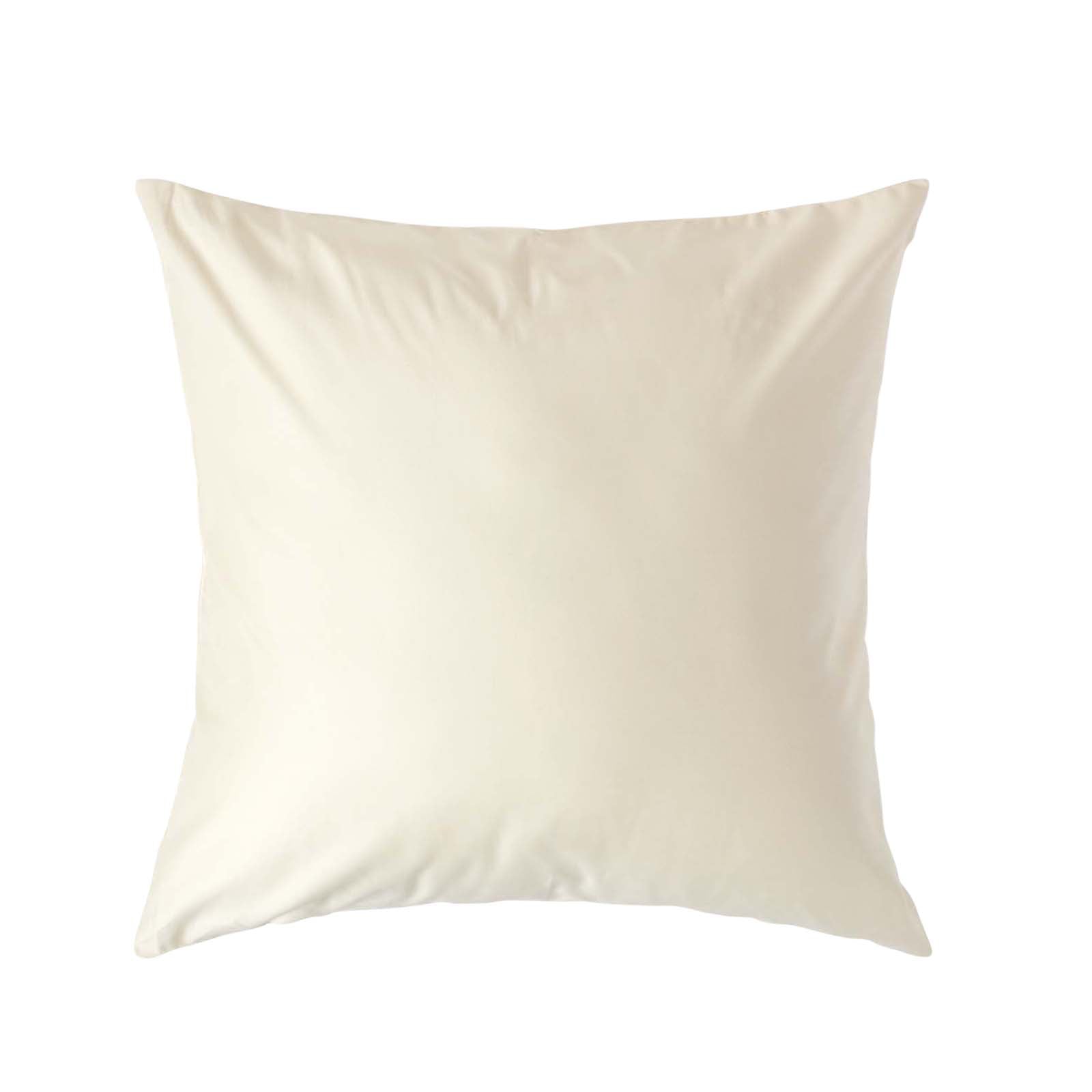 European Size Egyptian Cotton Pillowcase 1000 Tc | 60cm x 60cm | Cream