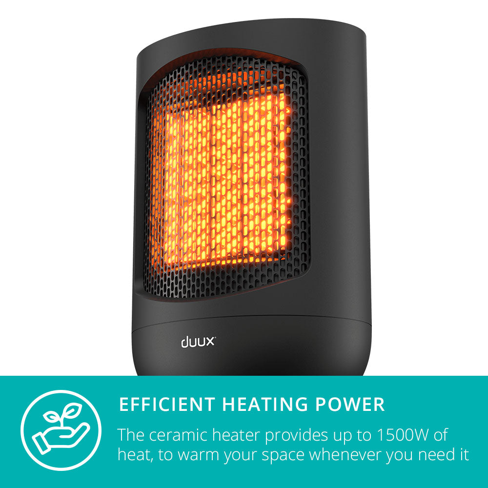 Zone Personal Heater, 1500w Heating Power, Desk Heater | Black