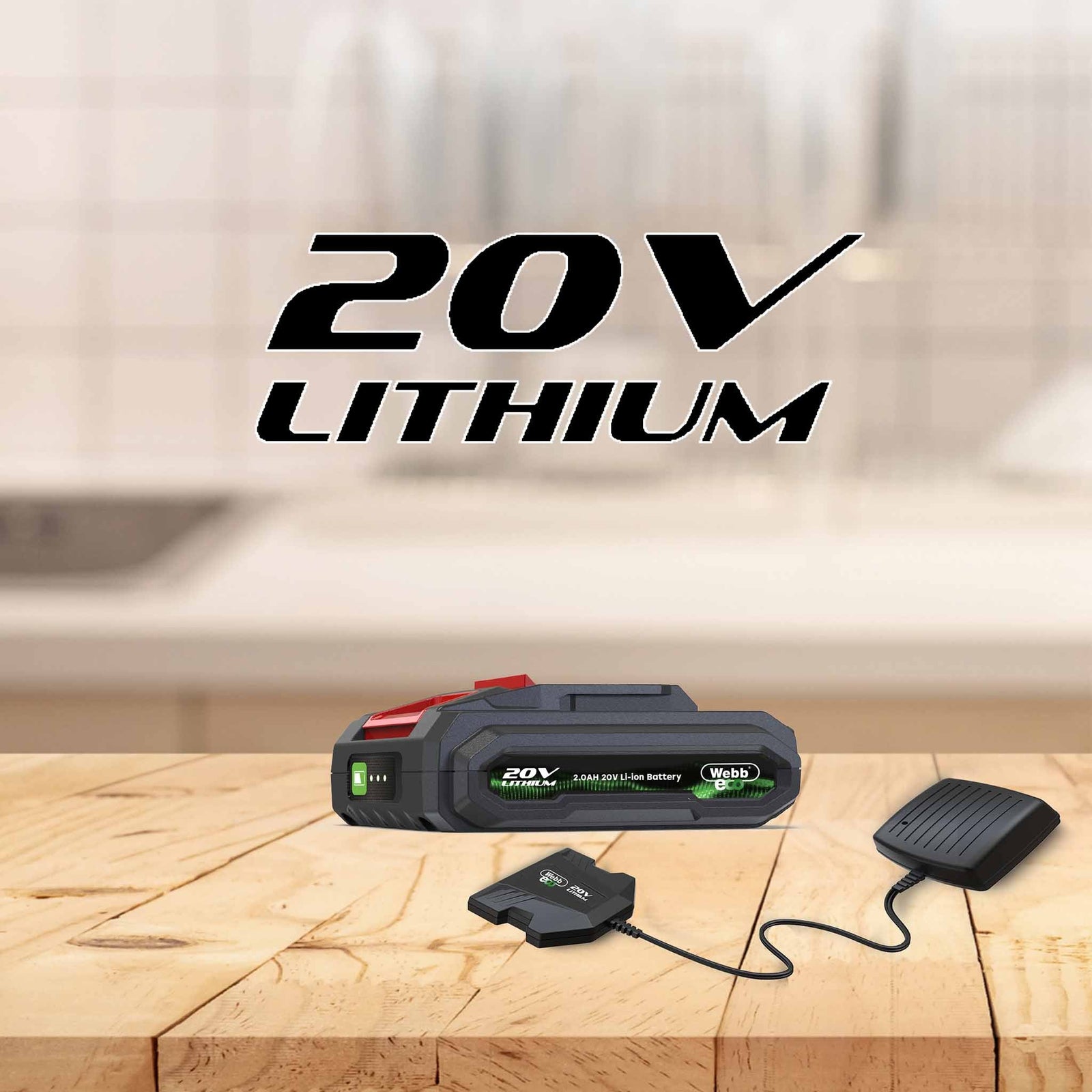 20v 50cm Cordless Long-reach Hedge Trimmer & Pruner With 2ah Battery