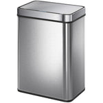 Kitchen Bin With Fingerprint-proof Stainless Steel, Silver Tone | 50l | Silver