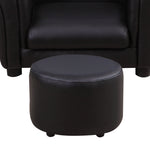 Kids Sofa Chair Set Armchair Seating Seat Bedroom Playroom Stool | Black