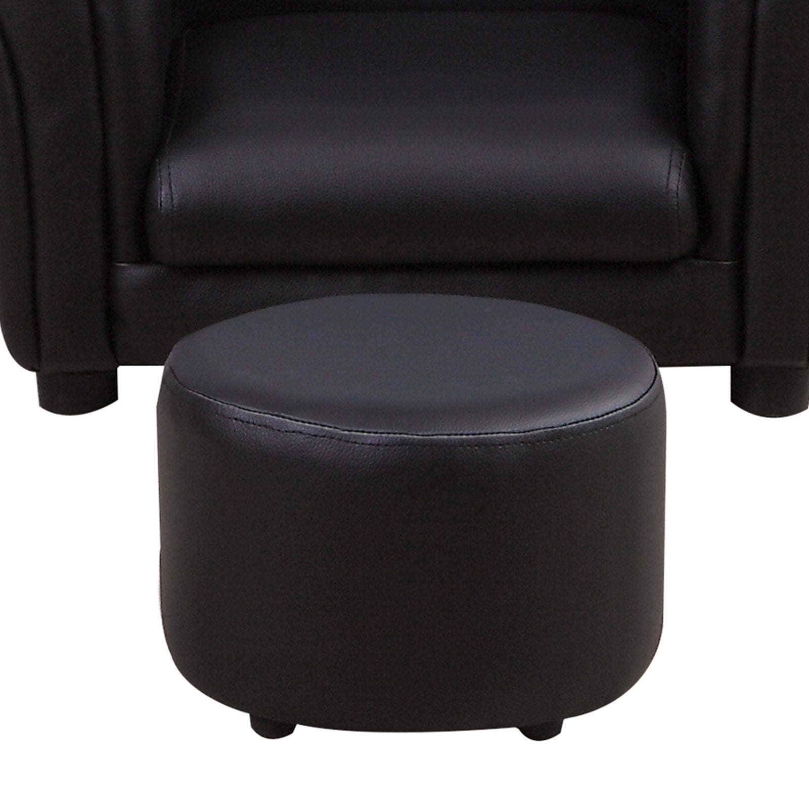Kids Sofa Chair Set Armchair Seating Seat Bedroom Playroom Stool | Black