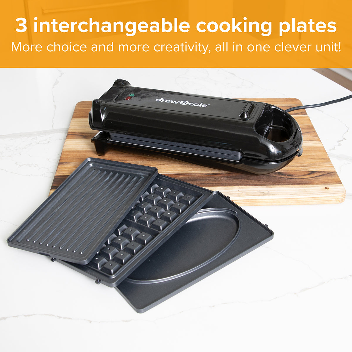 Drew&Cole 3-in-1 5 Minute CleverChef Deluxe | Black