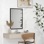 60x40/70x50cm Wall Bathroom Mirror For Home Decor Vanity | Large | Black