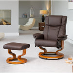 Calhoun Swivel Recliner | Brown