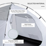 Compact Camping Tent W/ Vestibule & Mesh Vents For Hiking | Blue