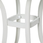 Cast Aluminium Bistro Table W/ Umbrella Hole | White