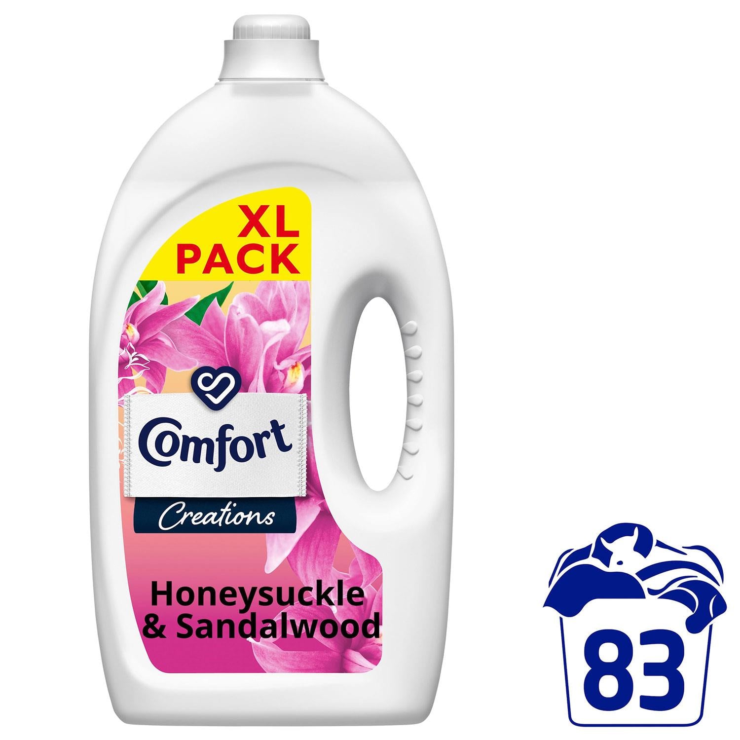 Fabric Conditioner Honeysuckle & Sandalwood 2.49 Litre 83 Washes | Set of 4