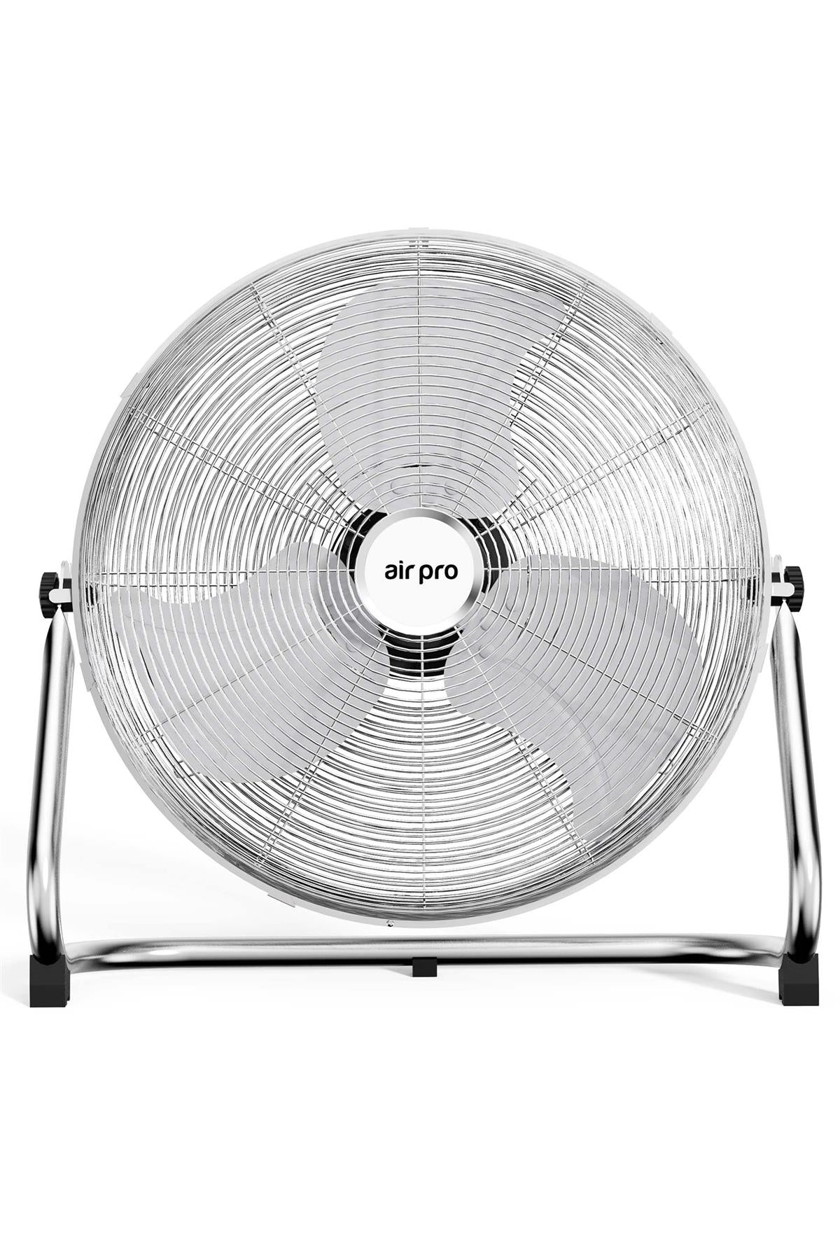 14/16/20" Circular Floor Fan - Powerful Air Cooling Fan With 3 Speed Settings | 20" | Silver