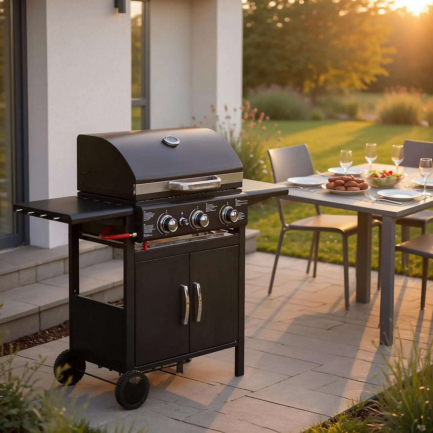Blazebox 3 Burner Gas Bbq