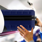40x20x25cm Hard Case Cabin Suitcase Ryanair Free Approved Carry On | Cabin | Navy Blue