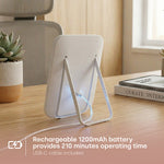 Livivo Freestanding Led Cosmetic Mirror Rechargeable - 3 Lighting Modes Adjustable Makeup Mirror