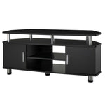 Tv Unit Cabinet W/ Storage Shelves Cupboard | Black