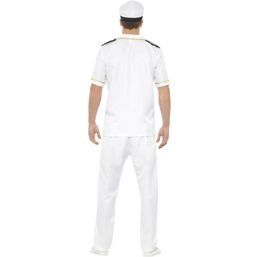 Deluxe Captain Costume, Short Sleeve | Medium