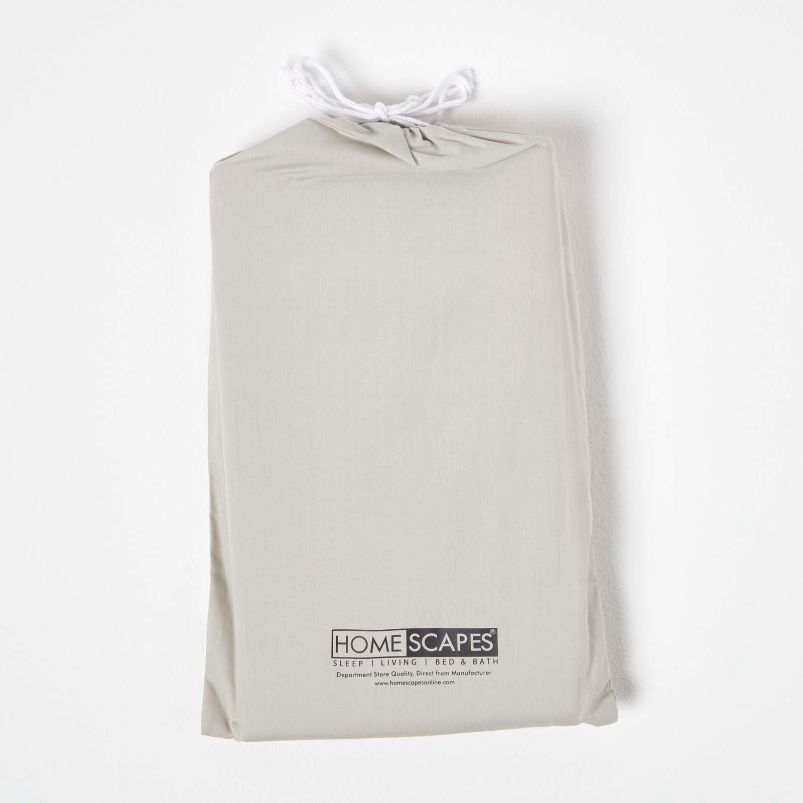 Cotton Fitted Cot Sheets 200 Tc, 60 X 120 Cm, 2 Pack | Cot | Grey