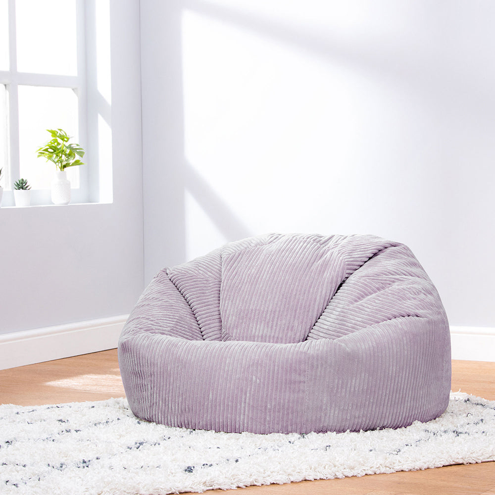 Kingston Classic Cord Bean Bag Chair | Purple