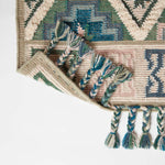 Matala Green & Blue Kilim Wool Rug | 120cm x 180cm | Light Green