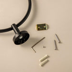 Towel Ring, 20cm, Matt Black, Hidden Fixings, Start Collection