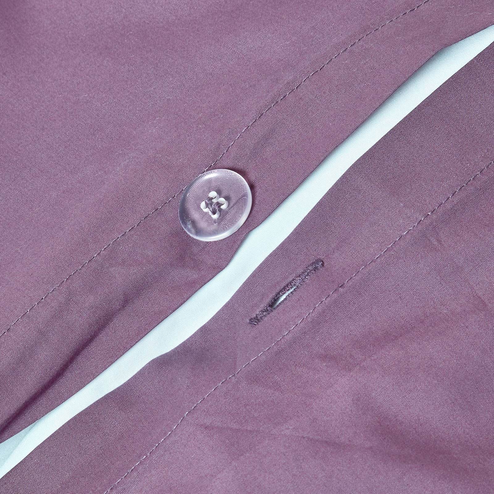 Egyptian Cotton Duvet Cover With Pillowcase, 200 Tc | Super King | Grape