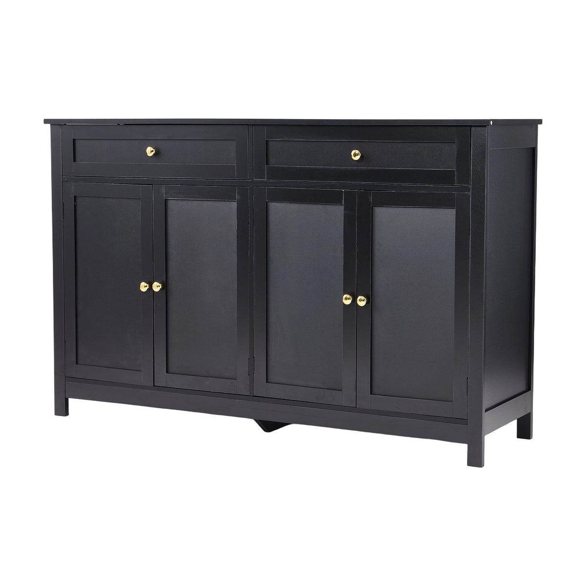 Mdf Sideboard Buffet Cabinet With 2 Drawers