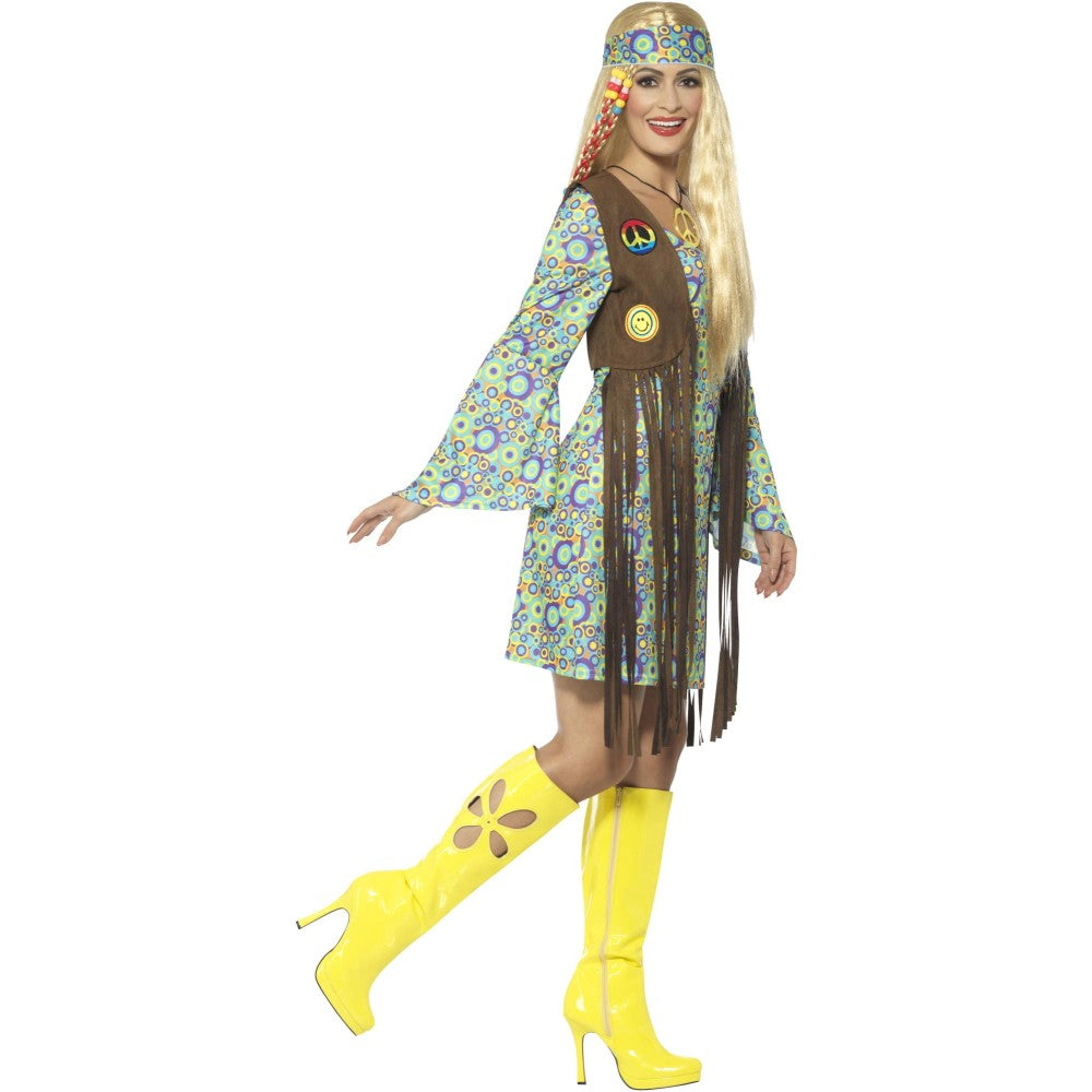 60s Hippie Chick Costume | Medium