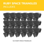 Space Triangles - Premium Hanger Hooks Triple Closet Space