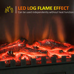 Electric Stove Heater Led Flame Effect 1000w/2000w | One Size | Black