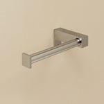 Toilet Roll Holder, Silver Gloss, Wall-mounted, 8 Cm. Collection Metric