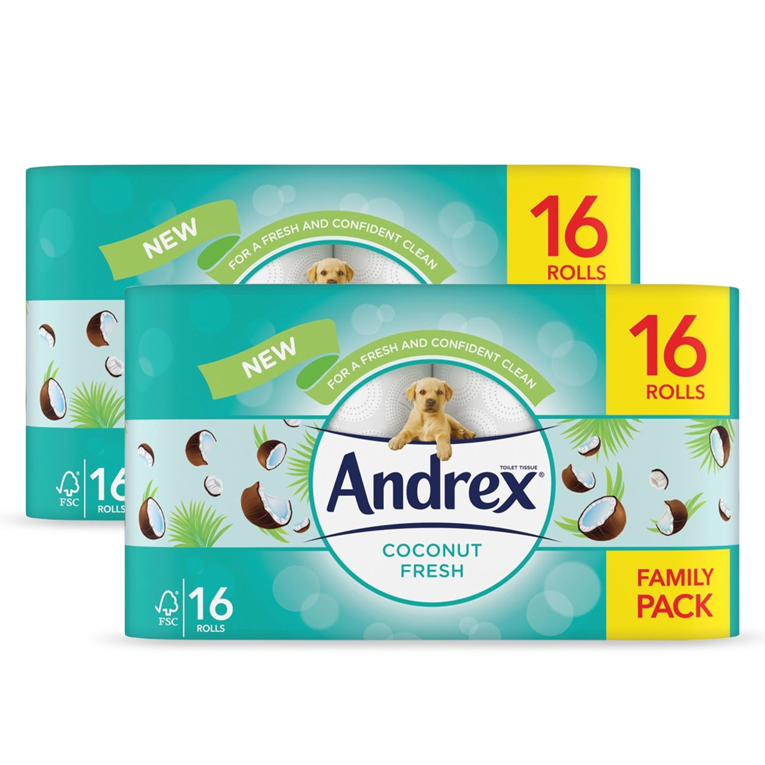 Toilet Rolls Coconut Fresh X32, 2 Ply Toilet Tissue Paper