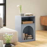 Bedside Table, Modern Bedside Cabinet For Bedroom | Grey