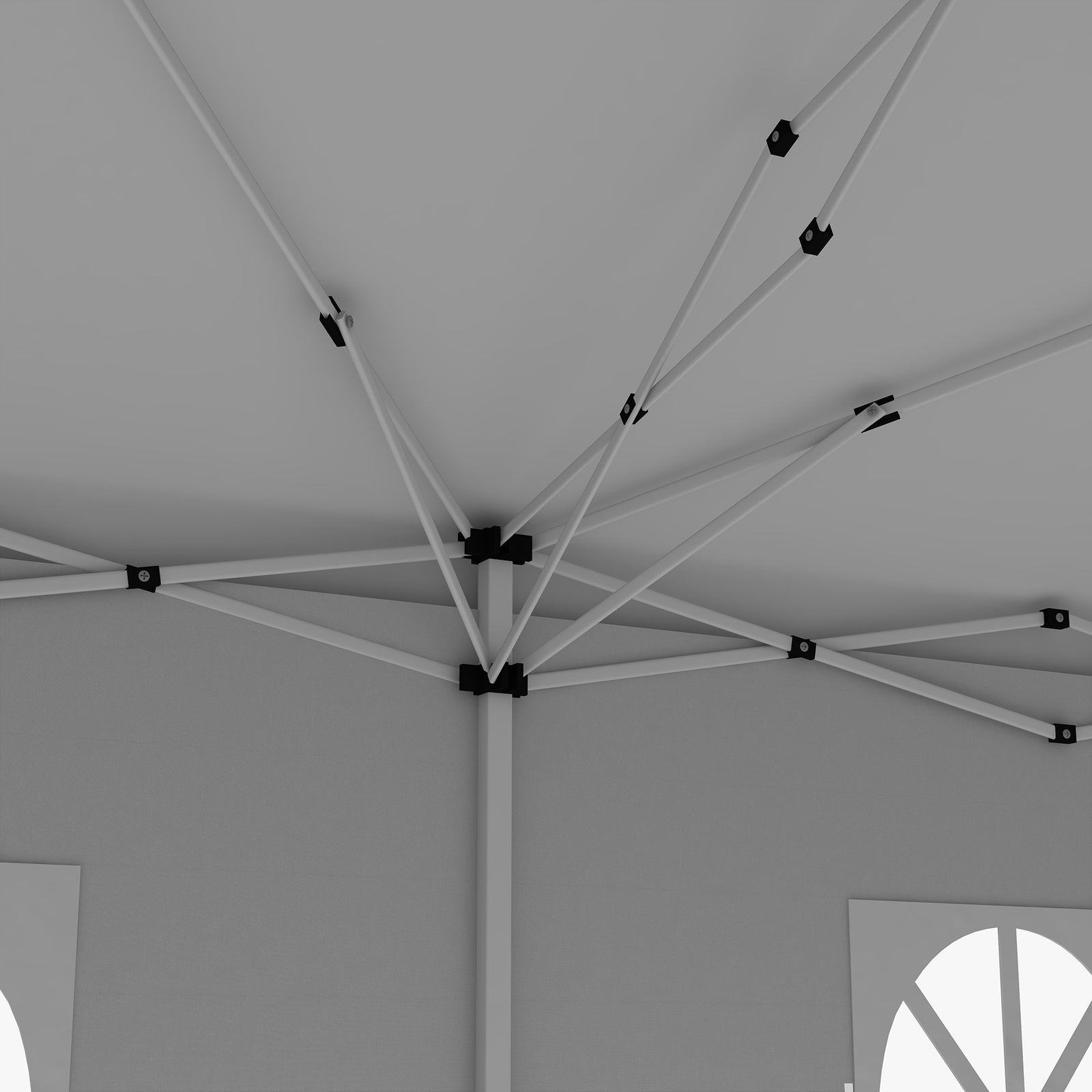 3 X 6 M Pop Up Gazebo With Sides And Windows | White