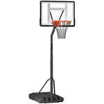 Height Adjustable Basketball Hoop 255-305cm | Black