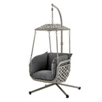 Kira Rattan Canopy Swing Chair
