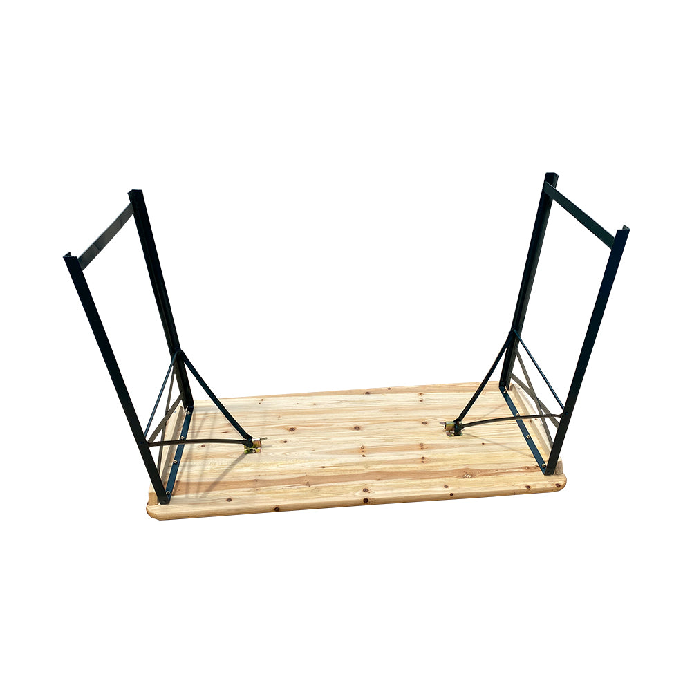 3 Pcs Picnic Table Set Rustic Wooden Folding Garden Benches Table Set