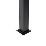 3m X 4m Aluminium Outdoor Retractable Pergola,with Pu-coated Polyester，flat Roof Sunshade Canopy For Patio Or Garden