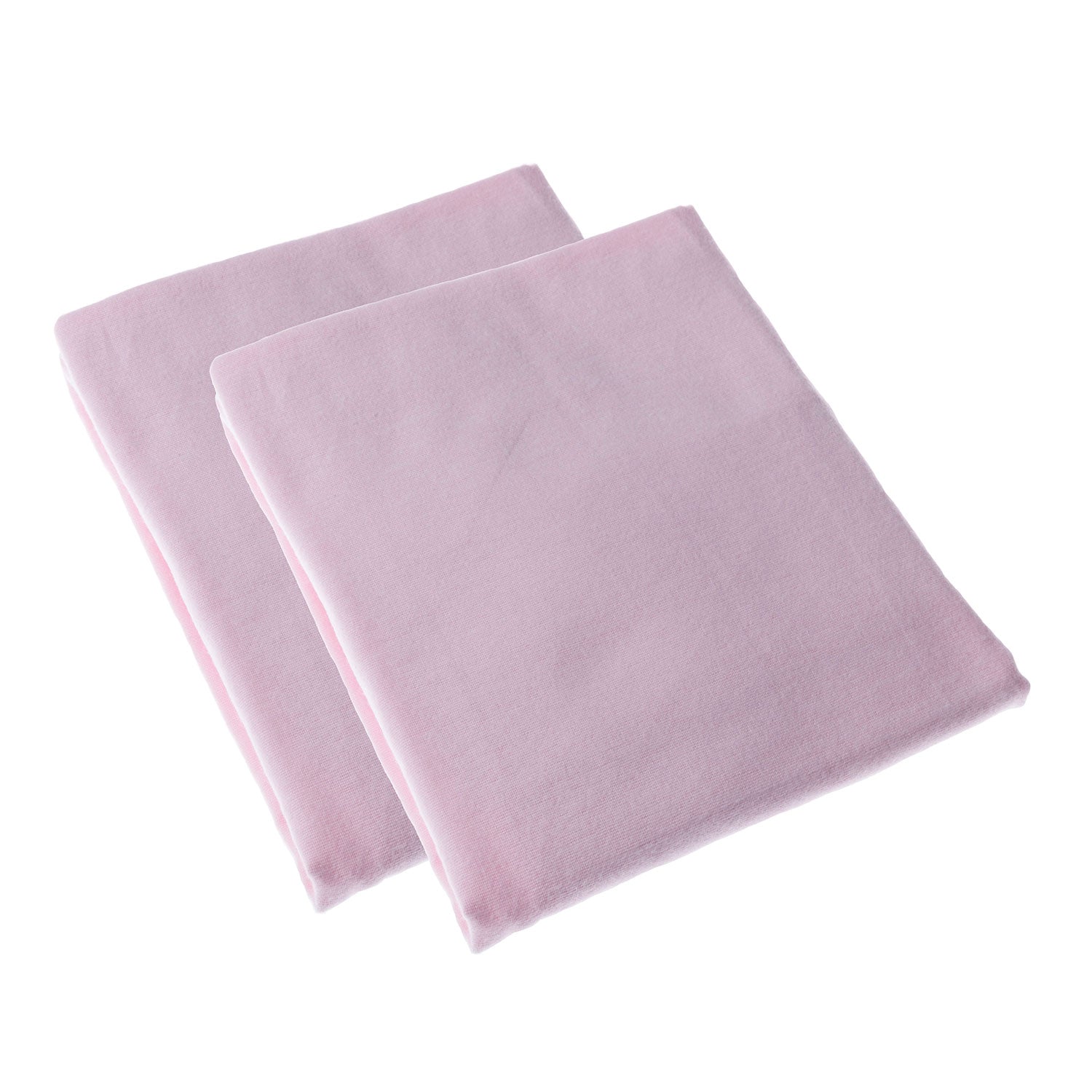 Brushed Cotton Cot Flat Sheet 100% Cotton, 100 X 150 Cm | Pair | Pink