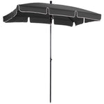 Aluminium Sun Umbrella 2x1.3m Parasol | Gray