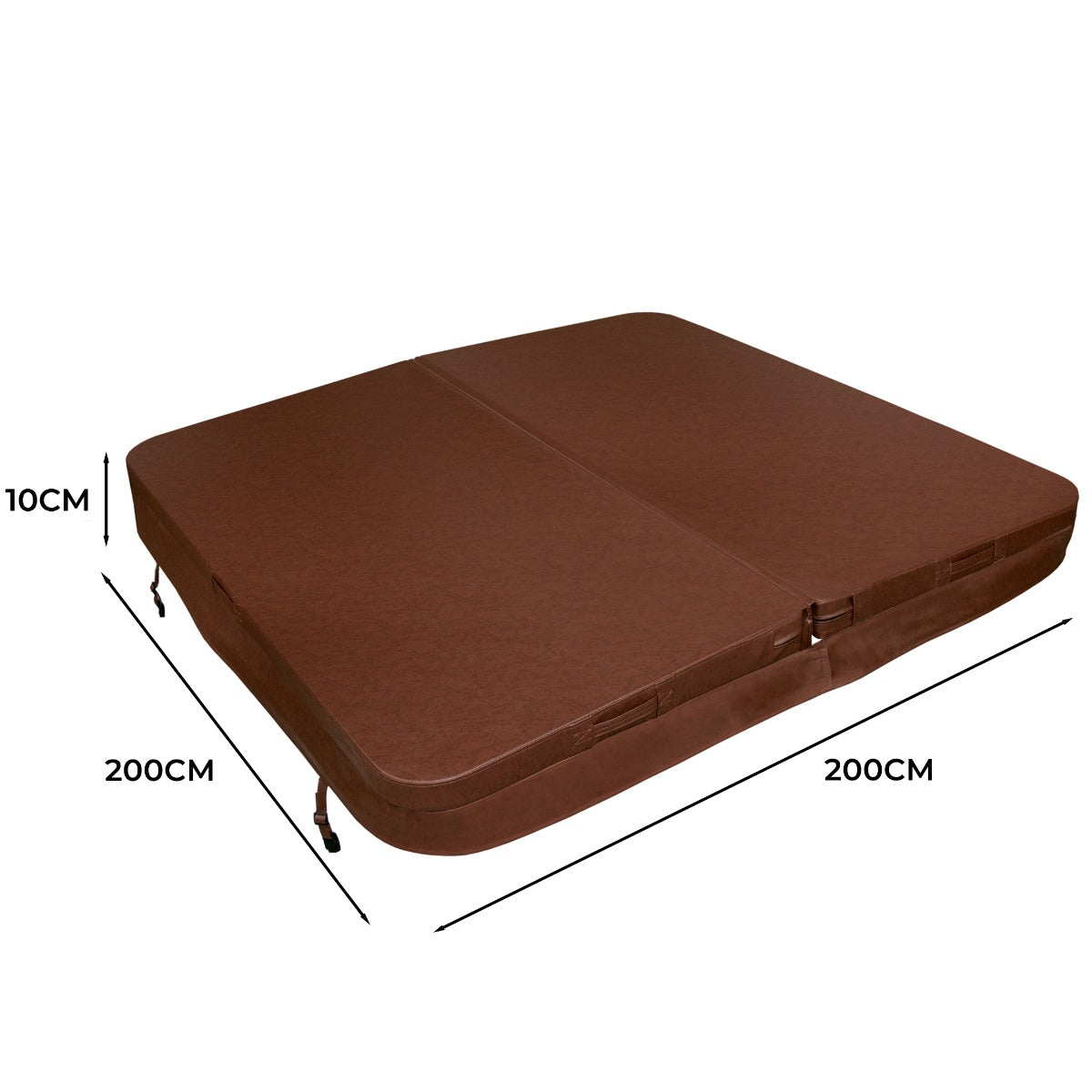 2m Hot Tub Spa Cover | Brown