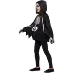 Kids Skeleton Poncho, With Gloves