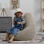 Kids Dalton Cord Bean Bag Chair | Beige